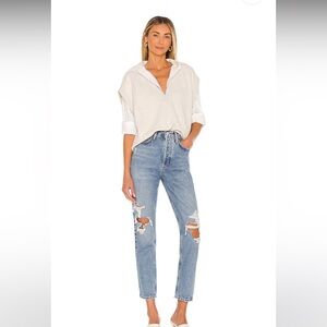 AGolde Fen High Rise Relaxed Taper in Wander. Size 26.